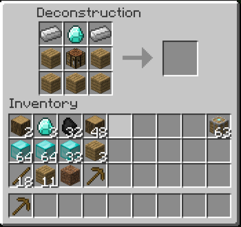  Deconstruction Table  Minecraft 1.6.2