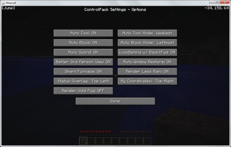  ControlPack  Minecraft 1.6.2