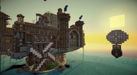   The Flying Fortress  minecraft
