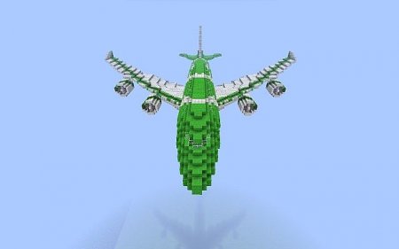  Creeper Airways 747-1000  minecraft