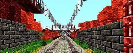  45 km railroad for traincraft  minecraft