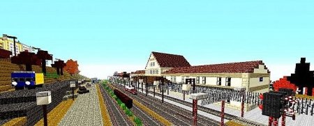  45 km railroad for traincraft  minecraft