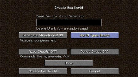  BiomeWorldTypes  minecraft 1.6.4