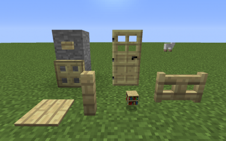  More Multicolored Wood Items  minecraft 1.6.4