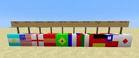 Скачать Flags mod для minecraft 1.6.4