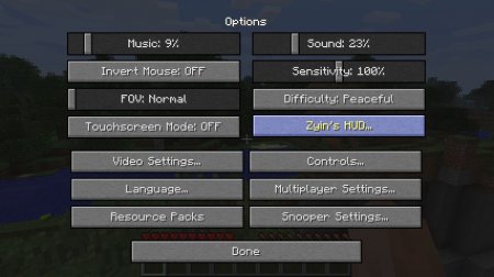  Zyin's HUD  minecraft 1.6.2