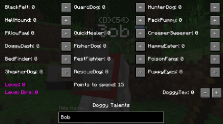  Doggy Talents  minecraft 1.7.2