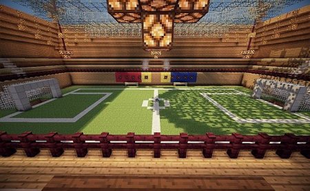  PLAYABLE SOCCER STADIUM  minecraft