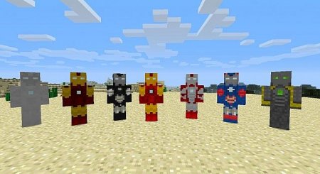  Iron Man Armors  minecraft 1.6.4