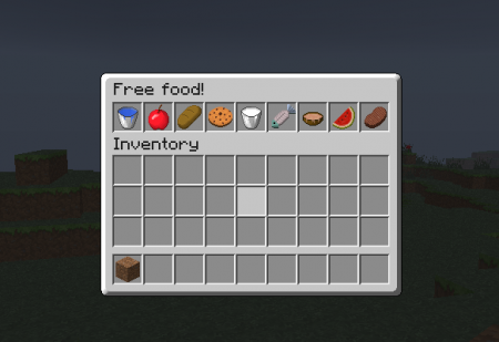 Скачать FreeFood v1.0 для minecraft 1.7.2