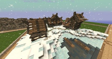  Winter Village  minecraft