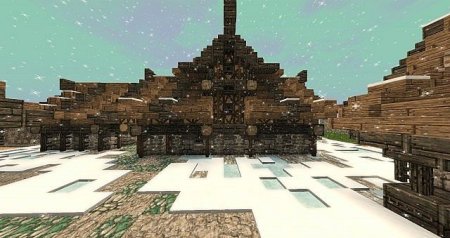  Winter Village  minecraft