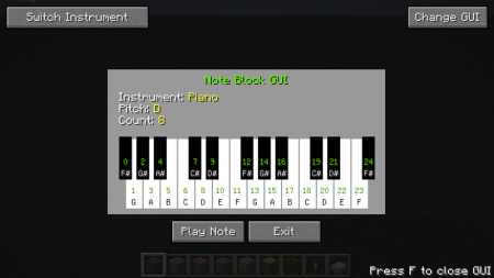  Note Block Display  Minecraft 1.7.2