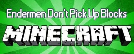  Endermen Don't Pick Up Blocks  Minecraft 1.7.2