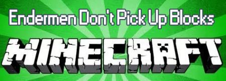  Endermen Dont Pick Up Blocks  Minecraft 1.7.10