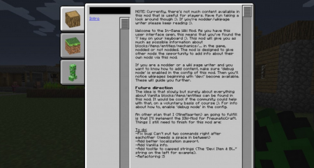  In-Game Wiki  Minecraft 1.7.10