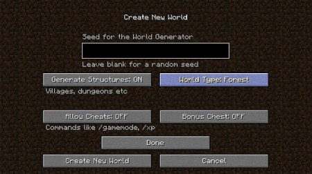  Biome World Types  Minecraft 1.7.10