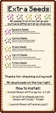  Extra Seeds  Minecraft 1.7.10