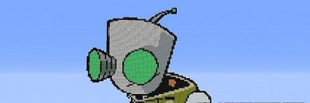  Invader Zim's Gir Pixelart  Minecraft