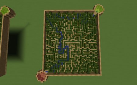  Leaf Maze [Difficulty - Hard]  Minecraft