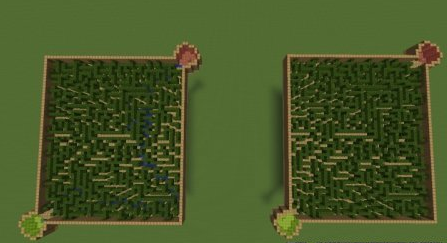  Leaf Maze [Difficulty - Hard]  Minecraft