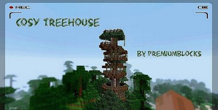  Cosy Treehouse  Minecraft