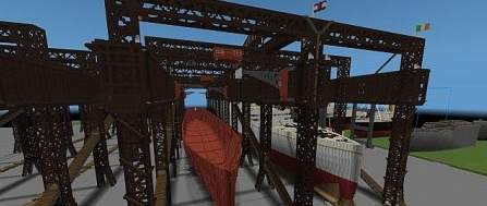 Harland & Wolff Arrol Gantry (Shipyard)  Minecraft