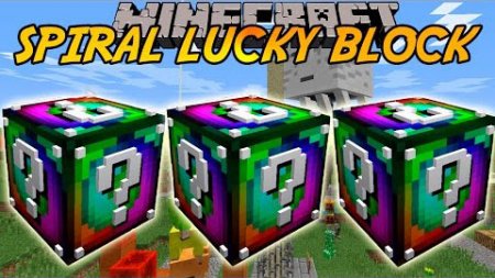  Lucky Block Spiral  Minecraft 1.8