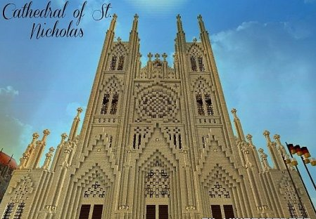  Giant Gothic Cathedral of Saint Nicholas  Minecraft