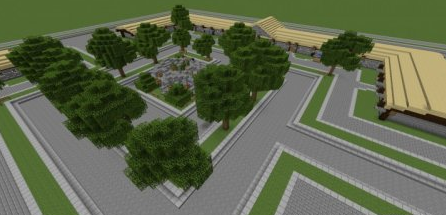  Town Plaza Spawn  Minecraft