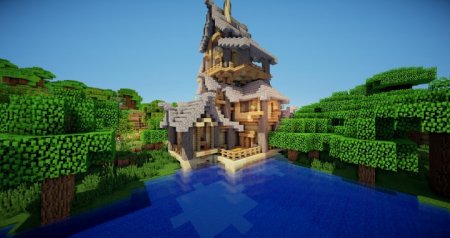  River House Timelapse  Minecraft