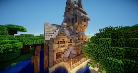  River House Timelapse  Minecraft