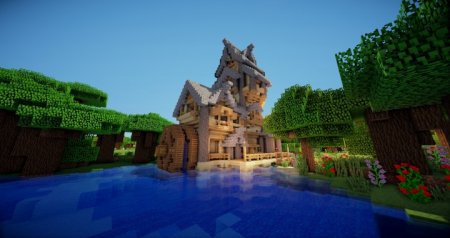  River House Timelapse  Minecraft