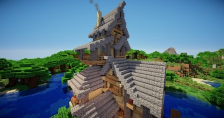  River House Timelapse  Minecraft