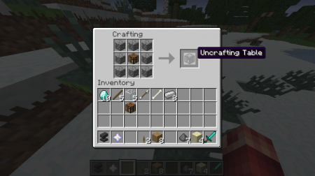  Uncrafting Table  Minecraft 1.7.10