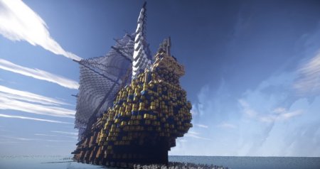  Le Soleil Royal, French Ship 1669  Minecraft