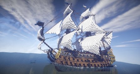  Le Soleil Royal, French Ship 1669  Minecraft