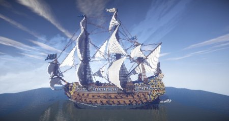  Le Soleil Royal, French Ship 1669  Minecraft