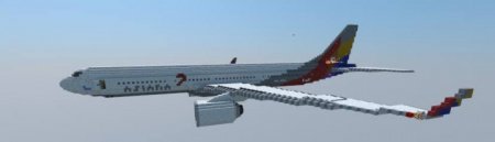  Airbus A330-323X Asiana Airlines  Minecraft