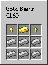  Golden Bars  Minecraft 1.7.10