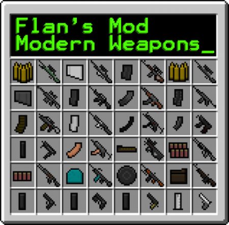  Flans Modern Weapons Pack  Minecraft 1.8