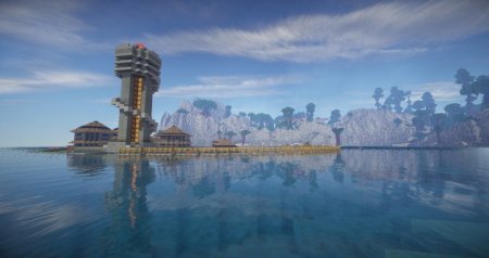  Sapphire Sea | Water Town  Minecraft