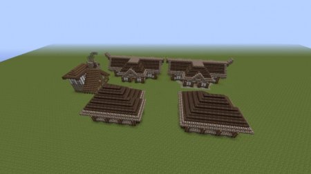  Houses and Blacksmith  Minecraft