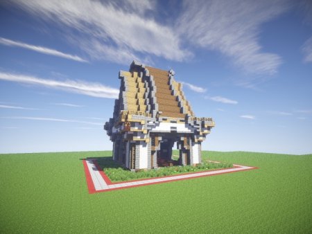  Luxury garden house  Minecraft