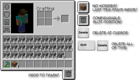  TrashSlot  Minecraft 1.7.10