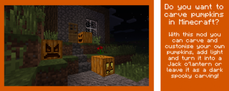  Carvable Pumpkins (Halloween)  Minecraft 1.8