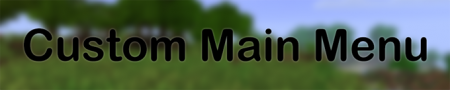  Custom Main Menu  Minecraft 1.8