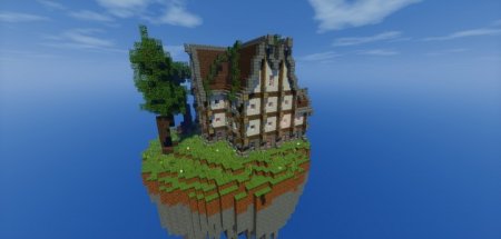  Big Medival House [Floating Island]  Minecraft