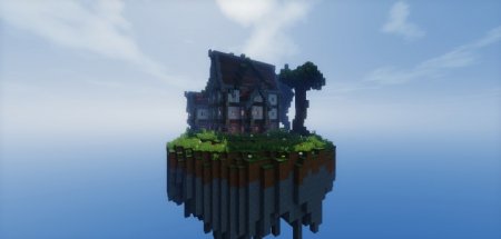  Big Medival House [Floating Island]  Minecraft
