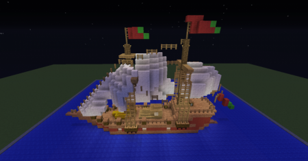  Segelschiff Ship "Mauritius  Minecraft